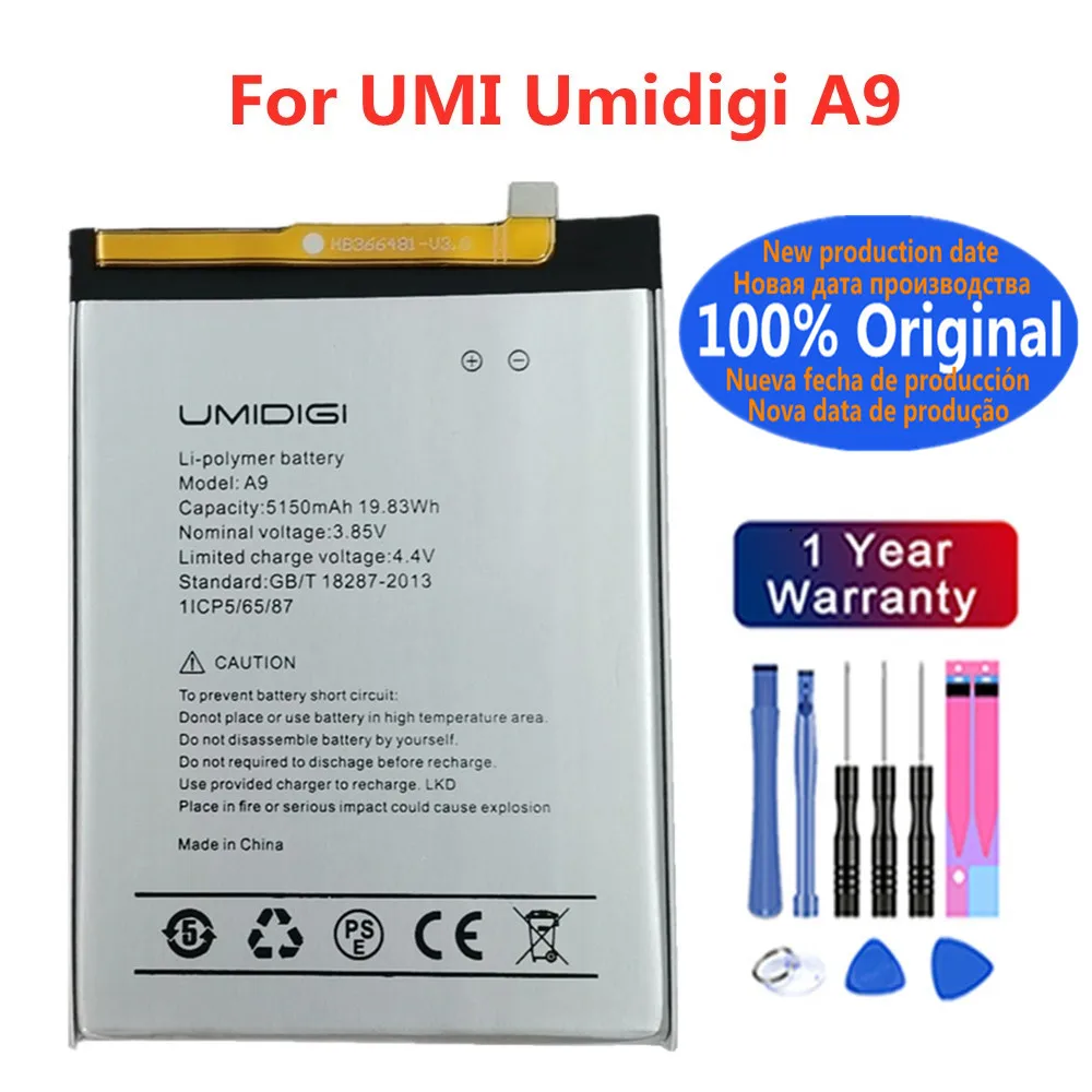 

UMI Original Battery For Umidigi A9 / A9 Pro A9Pro Mobile Phone Battery High Quality Replacement Bateria Fast Shipping + Tools