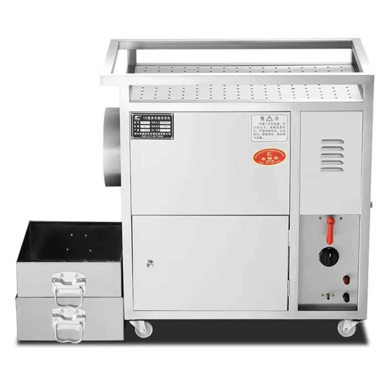 Machine à rôtir au gaz commerciale, châtaignes frites au sucre, tambour entièrement automatique, noix grillées, cacahuètes, graines de melon, noix