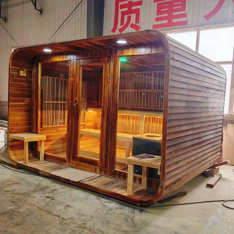Chinese factory 6 person sauna traditional sauna use outdoor cabin