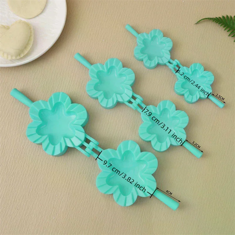 S/M/L 3 Model Kitchen Dumpling Mold Heart Butterfly Flower Shape DIY Dumplings Making Dough Press Pie Dumpling Ravioli Mold