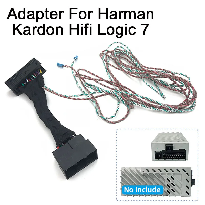 Uprząż do BMW serii X3 X5 Harman Becker Retrofit Harman Kardon L7 Logic 7 adapter wzmacniacz mocy akcesoria światłowodowe