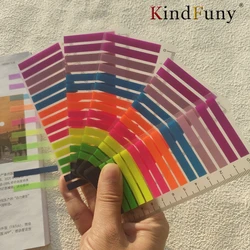 5Packs 1600 Sheets Transparent Sticky Notes Self-Adhesive Reading Annotation for Books Notepad Bookmarks Memo Pad Index Tabs