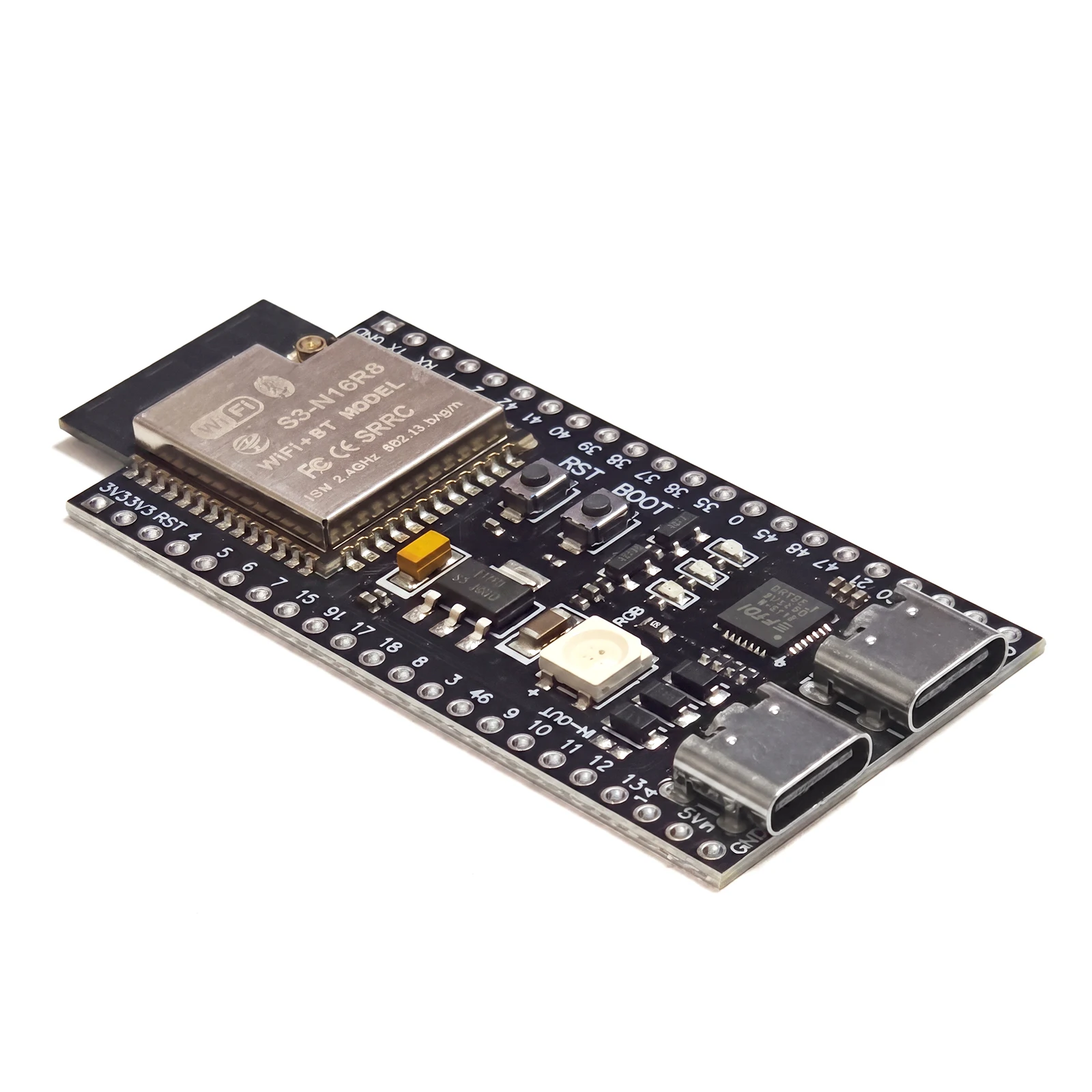 ESP32-S3 N16R8 N8R8 DevKit Dual-Core Xtensa LX7 240MHz WiFi Bluetooth 5.0 USB-C CH343 GPIO-Board für Arduino MicroPython – Detail 20