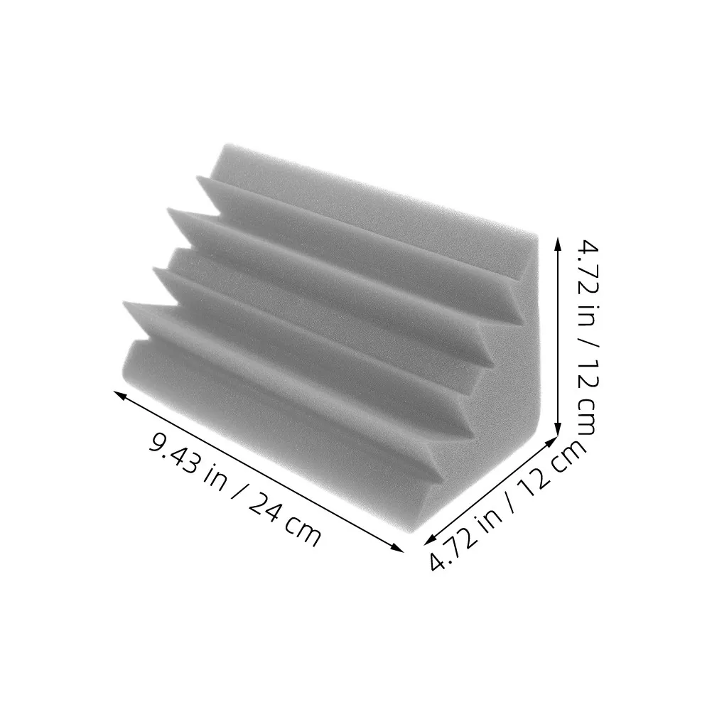 10 Paneles Acústicos Absorbentes de Sonido para Paredes, Material de Aislamiento Acústico Negro