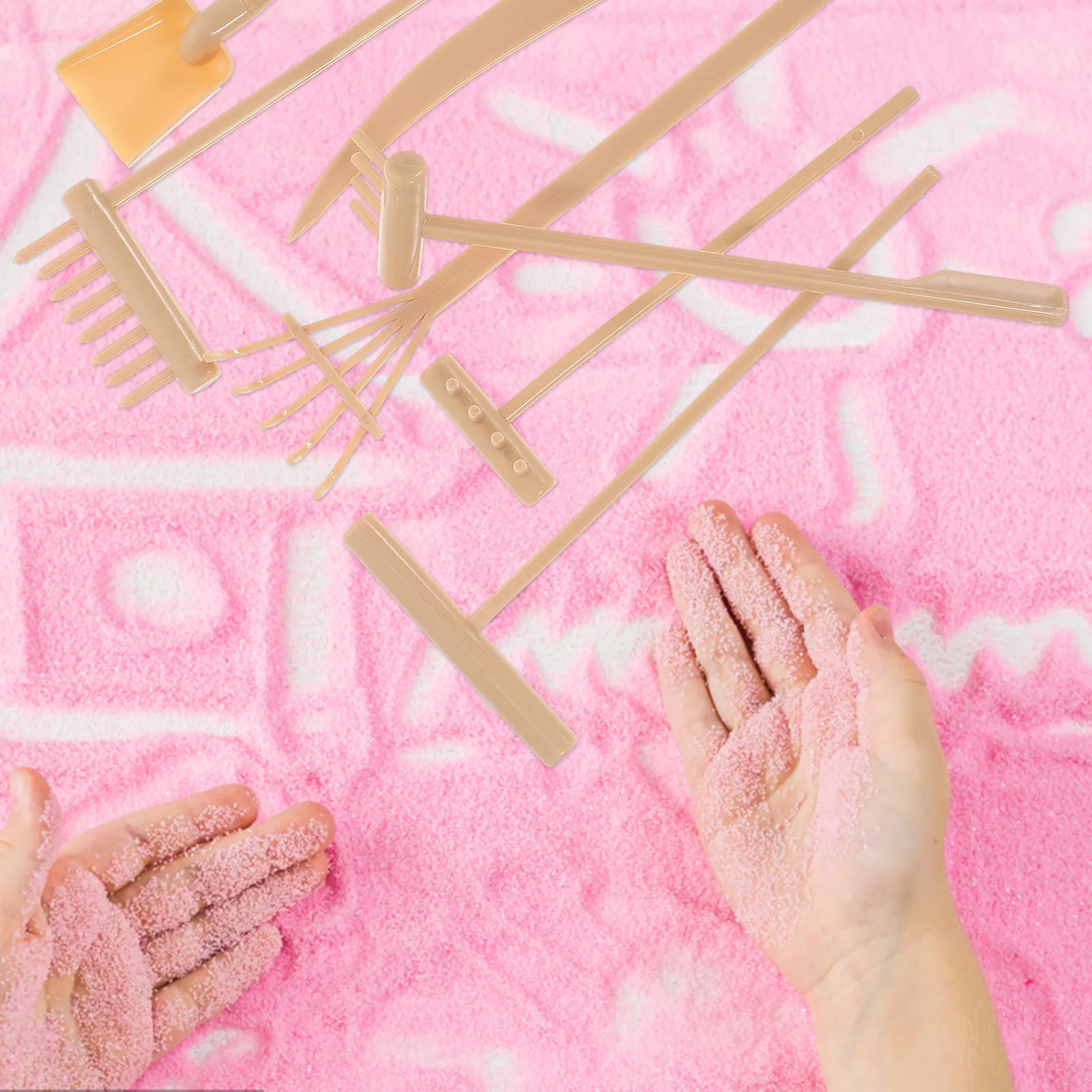 

1Set Zen Garden Rake Mini Rakes Plastic Lightweight Durable Zen Garden Accessories for Tea House Room Bookshelf Decor