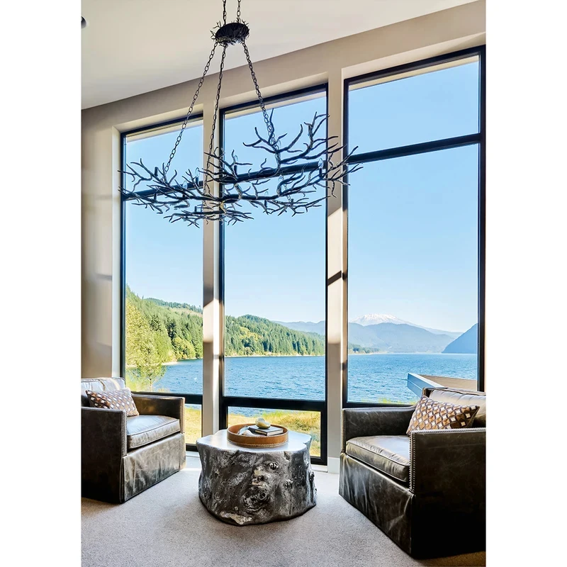 Panoramic Hurricane Impact Resnt Double Tempered Glass Aluminum Full View Fixed Window