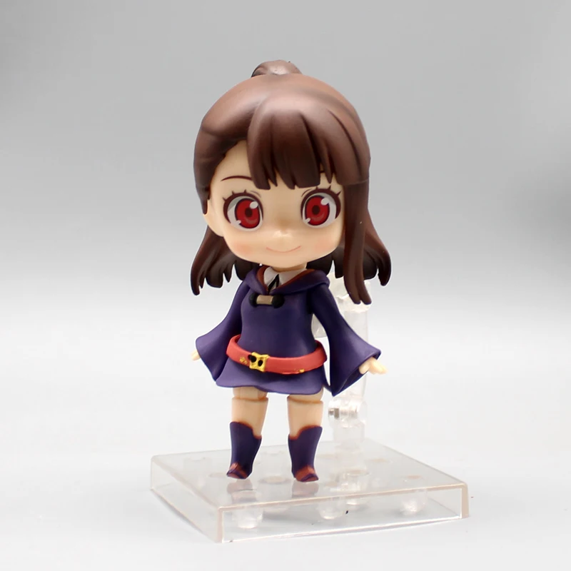 10.5cm Anime Little Witch Academia Action Figure Akko Kagari Toys Q Version 747 Atsuko Nendoroid Model PVC Collection Doll Gift