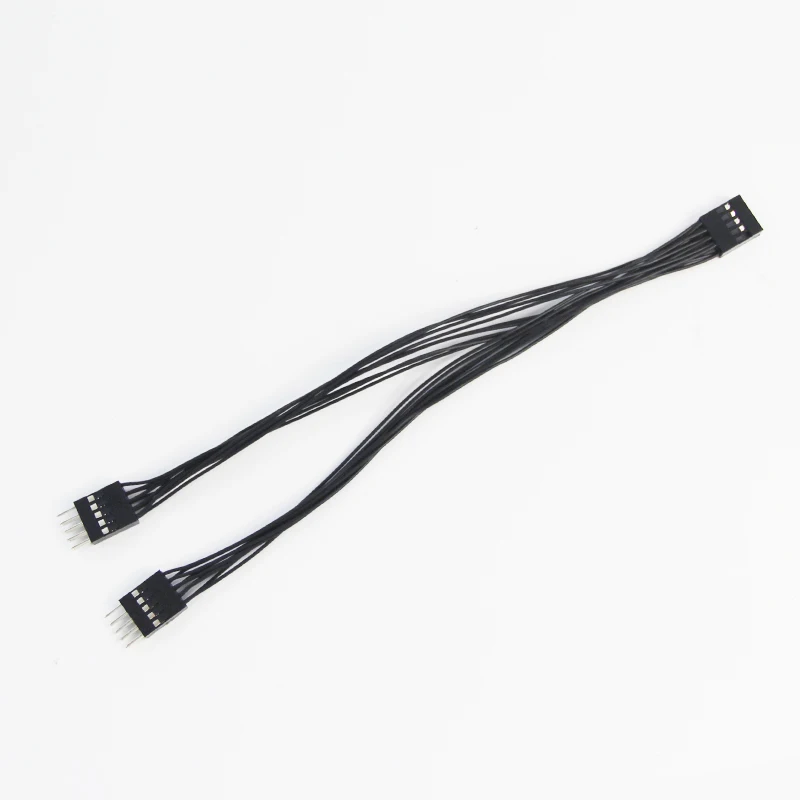 2.54mm pitch 9Pin1 to 2  Dupont jumper computer boot split line boot jumper POWER SW RESET SW