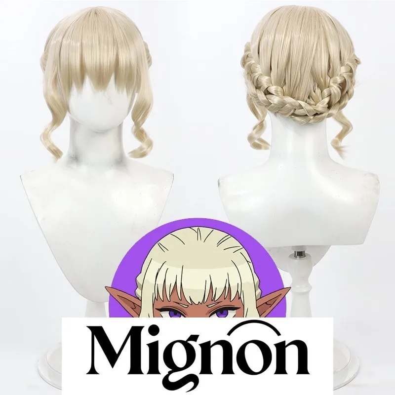 

Вкусный в Dungeon, сумасшедший волшебник Фалин, парик для косплея, имитация кожи головы, цельная прическа