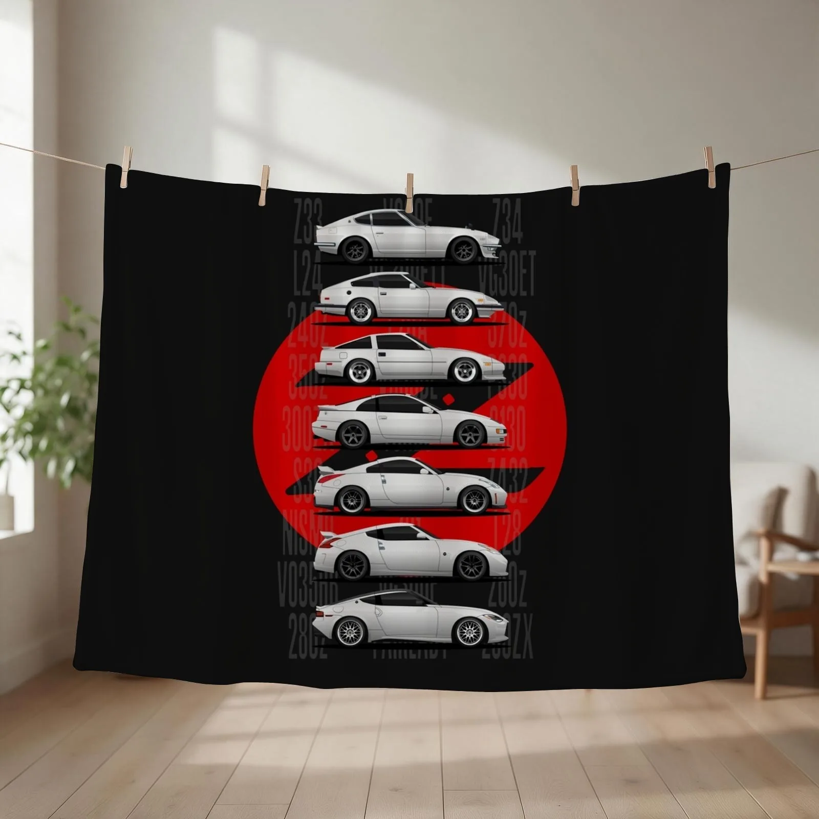 Z Generations (White) Throw Blanket couch cozy soft plush fuzzy picnic outdoor blanket