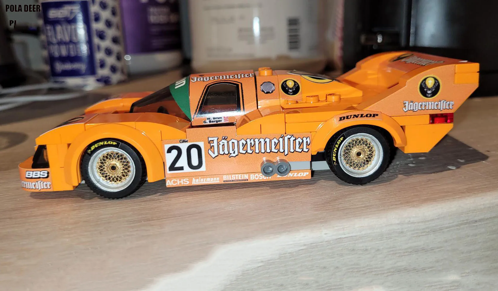 Poladeer-bloques de construcción de coche de carreras, juguete educativo de montaje, modelo de regalo, 171 piezas, moc-porsche 936