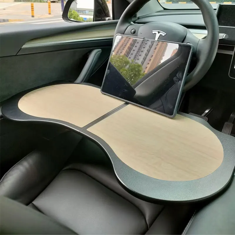 Car dining table Model 3/Y small table board car mobile office homework mat board game make-up foldable