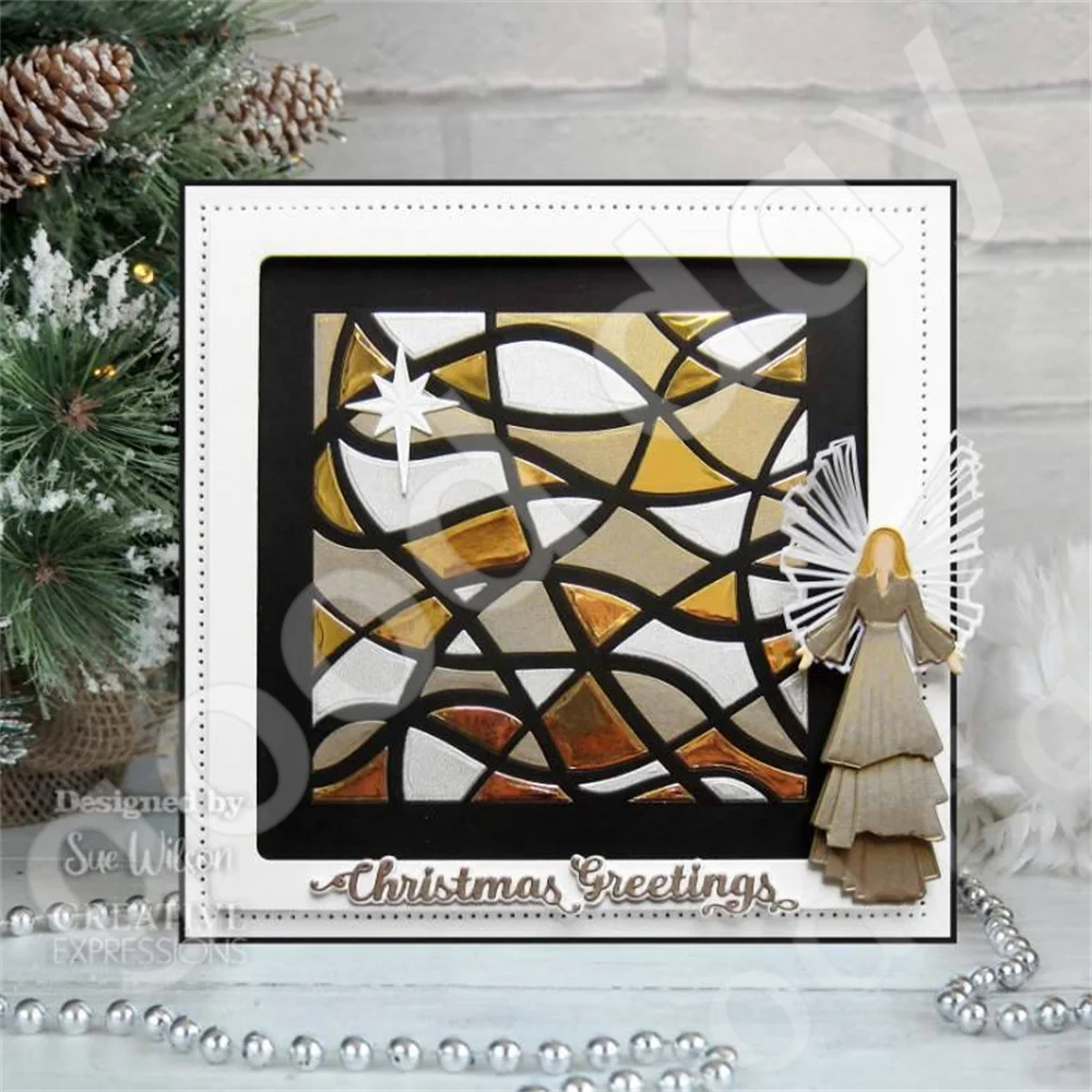 وصول عيد الميلاد جديد ملهمة الكلمات الزهور المعدنية يموت سجل القصاصات مذكرات الديكور قالب النقش بطاقة ذاتية الصنع اليدوية