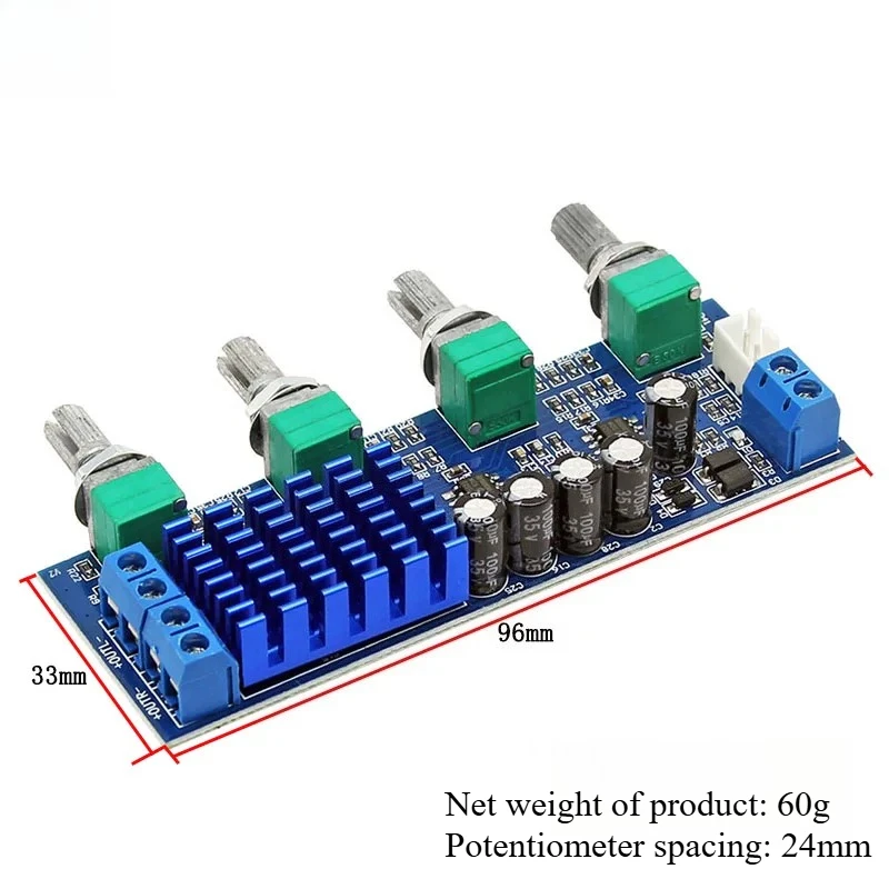 2*80W Stereo Digital Amplifier Board TPA3116D2 Audio Volume Control Board