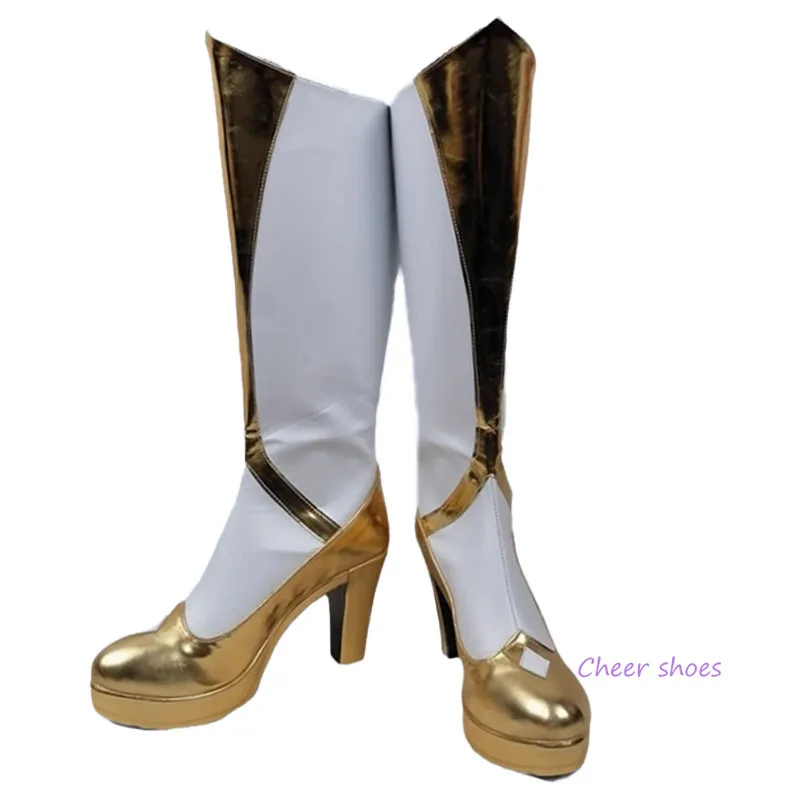 Zapatos de Cosplay Lol Lux para mujer, botas de Comic, League of Legends, La dama de la luminosidad, disfraz de Anime