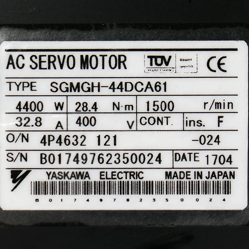 ضمان لمدة سنة واحدة محرك سيرفو يعمل بالتيار المتردد الأصلي YASKAWA Cnc للتحكم SGMGH-44DCA61