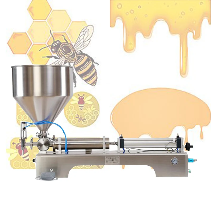 

Pneumatic Filling Machine Multi-Purpose Cream Tomato Sauce Peanut Butter Quantitative Single-Head Filling Machine