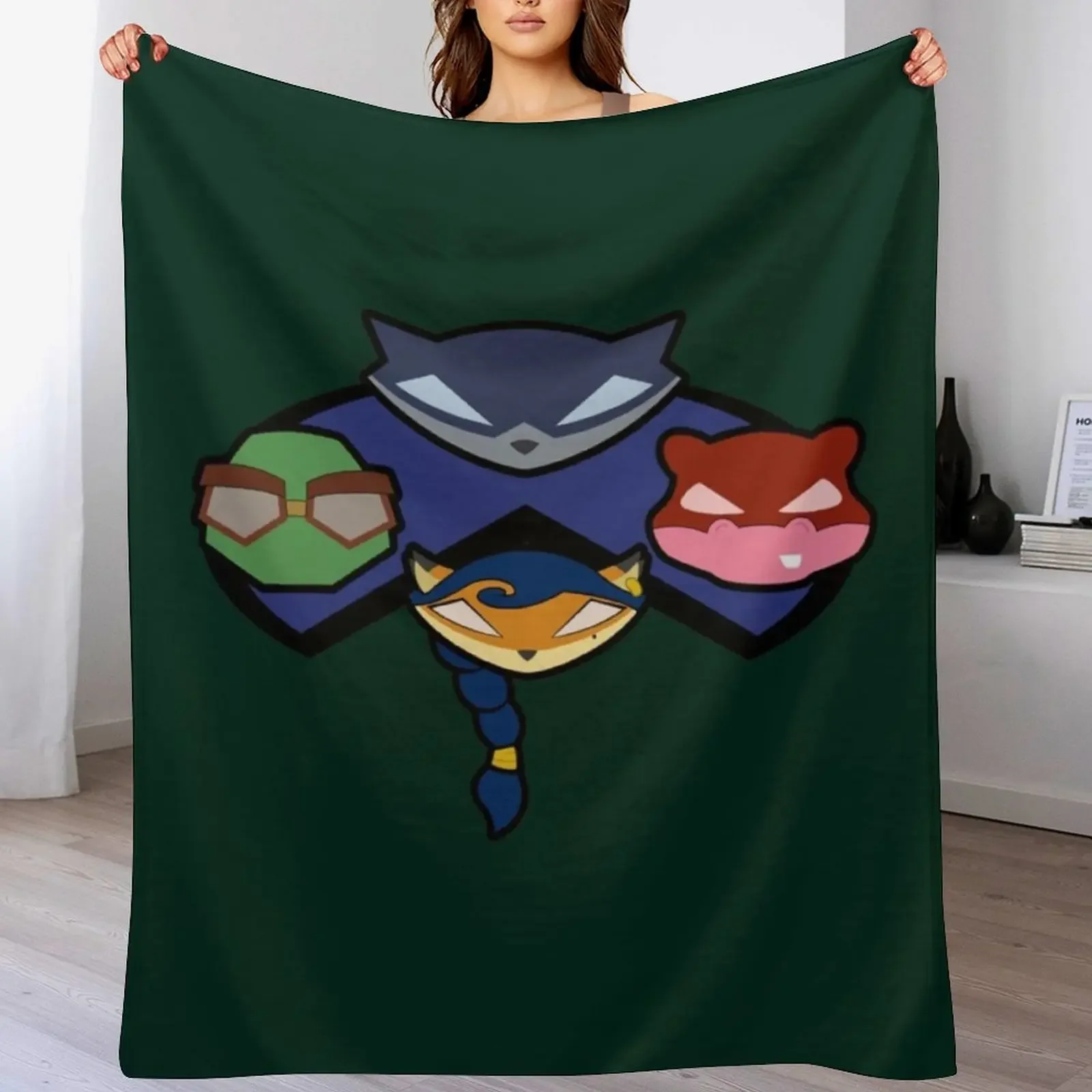 Sly and Co. Gauge 2 Throw Blanket Soft Warm Blanket Gift for Men Women Adults