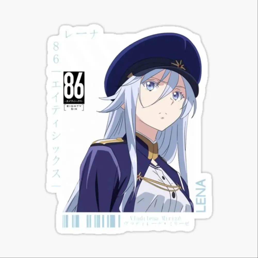Vladilena Milize Anime Figures Sticker Car Window Bumpers Die-cut Vinyl Stickers Decorative Accessories