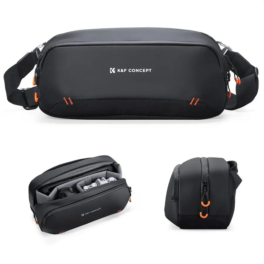 

Сумка-слинг для хранения CONCEPT, сумка для фотокамеры видеоблогов, портативный чехол для переноски, совместимый с Canon Nikon Sony Fuji Switch 2 St