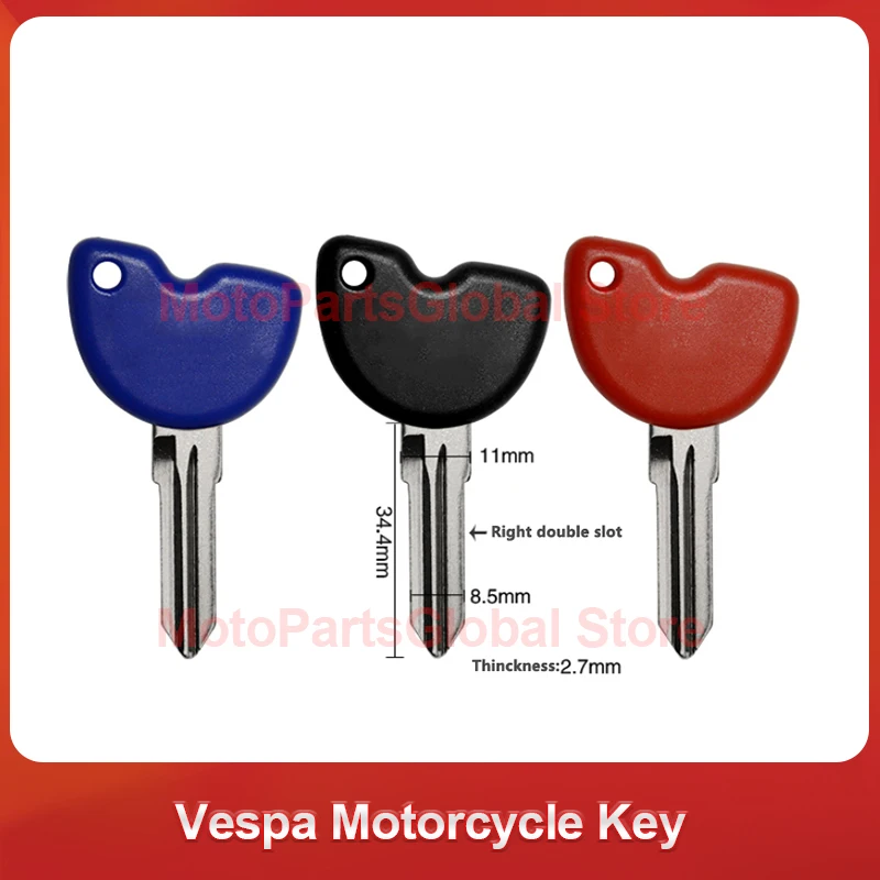 Kunci Kosong Sepeda Motor Uncat untuk Vespa Piaggio 3VTE Fly 125 250 300 GTV VESPA LXV150 GTV250 GTS GTS250 GTS300