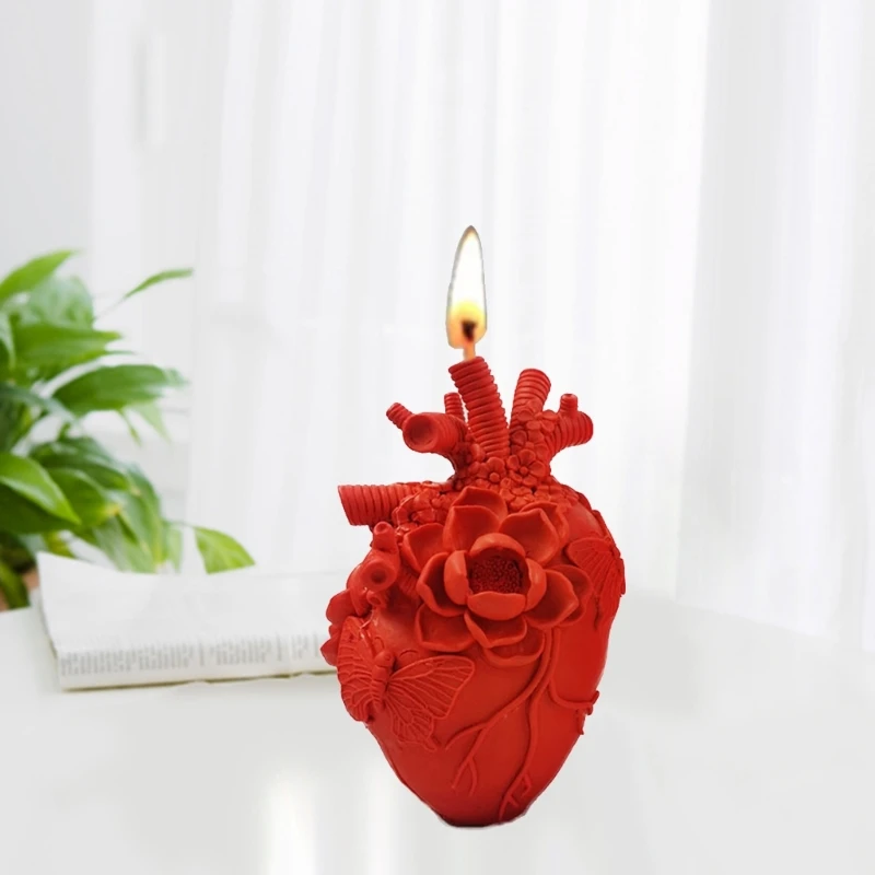 Human Organs Heart Mold Candles Mold for DIY Home Decor Dropship