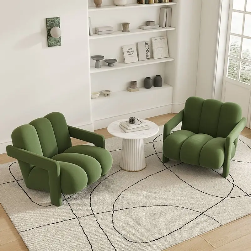 Simple single sofa coffee table combination leisure hotel reception office sales office negotiation table