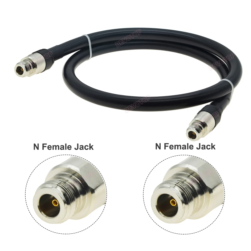 Imagem -04 - Coaxial Extensão Jumper Pigtail Lmr600 Cabo Low Loss Pigtail para 4g Lte Celular Impulsionador de Sinal 5012 n Macho para n Macho Plug 50-12 rf