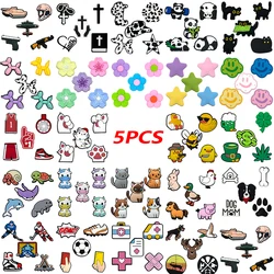 5PCS Set Shoe Charms Cute Animal Fashion Game Controller Shoe Accessories Pins for Clog Balloon Dog Hockey Shoe Decoration Gift