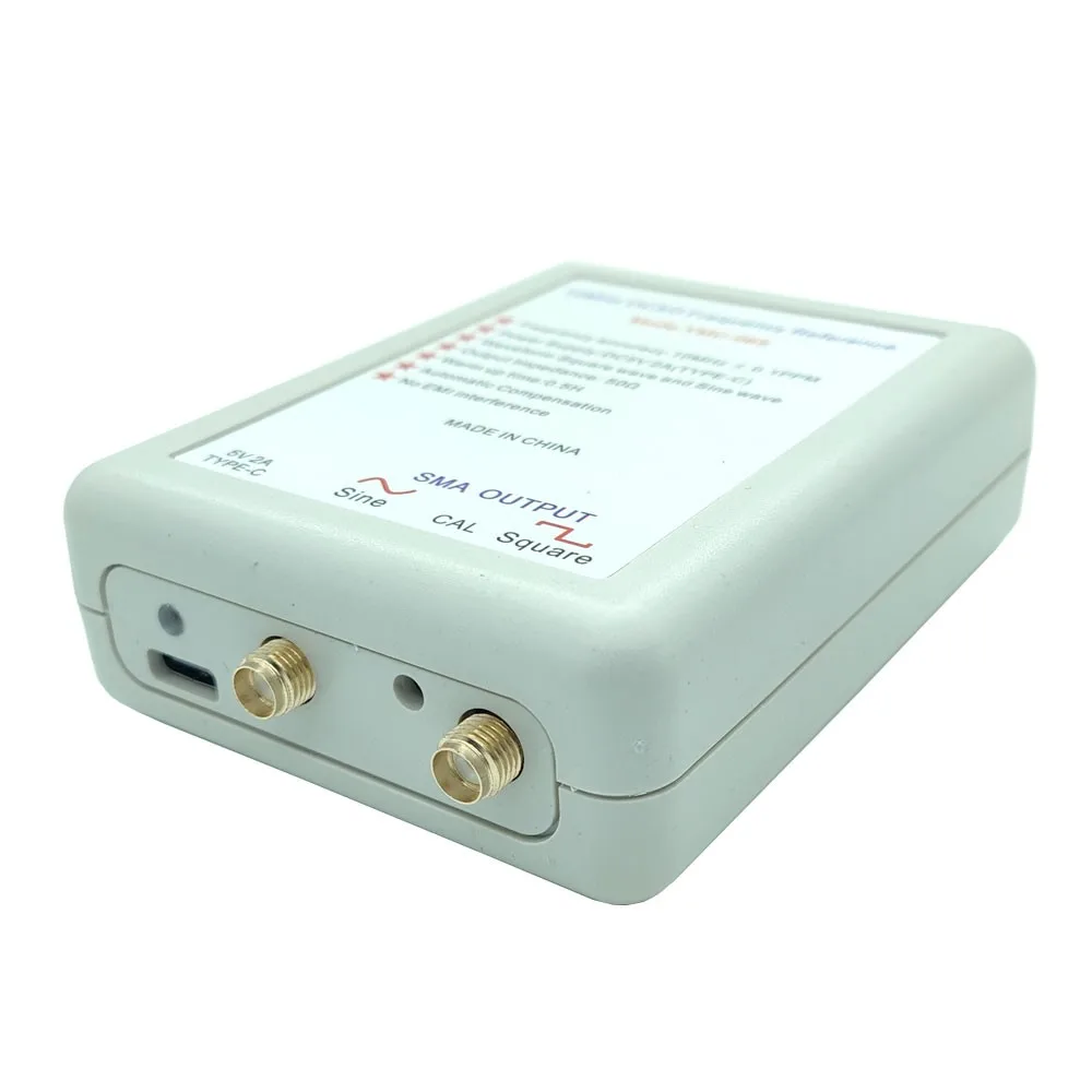 Wishcolor YMC-06S 10MHz High Precision OCXO Frequency Reference Square Wave and Sine Wave 2-Channel Output USB Power Supply