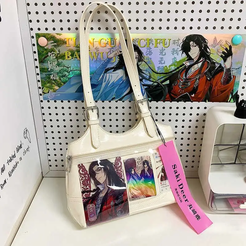 

Richme Y2K Handbags Women 2025 Fashion Students JK Uniform DIY Anime Badge Ita Bags Aesthetic Underarm Shoulder Bolso Mujer