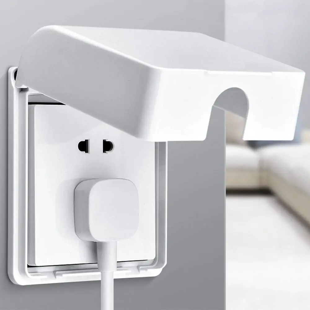 Self-Adhesive 86 Type Switch Protective Cover Power Outlet Safety Electric Plug Cover Splash-Proof Box Protector Home