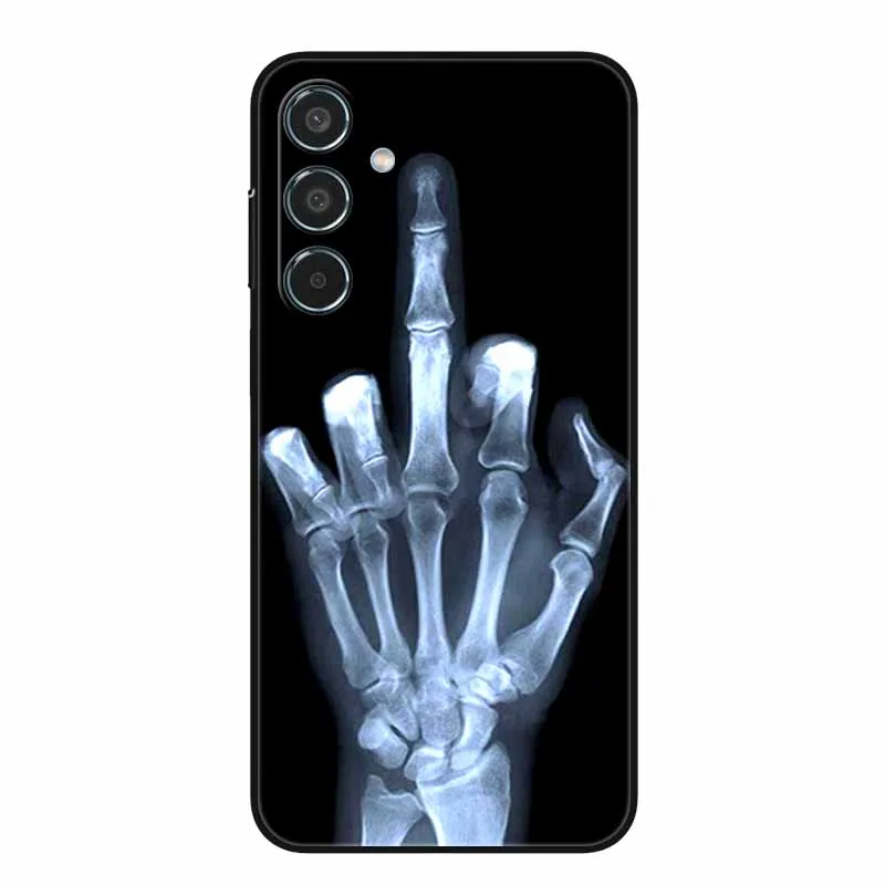 For Samsung Galaxy A55 5G Case Black TPU Silicone Soft Covers for SamsungA55 A 55 A15 A25 A35 5G Phone Shell A 15 4G Bumper Capa