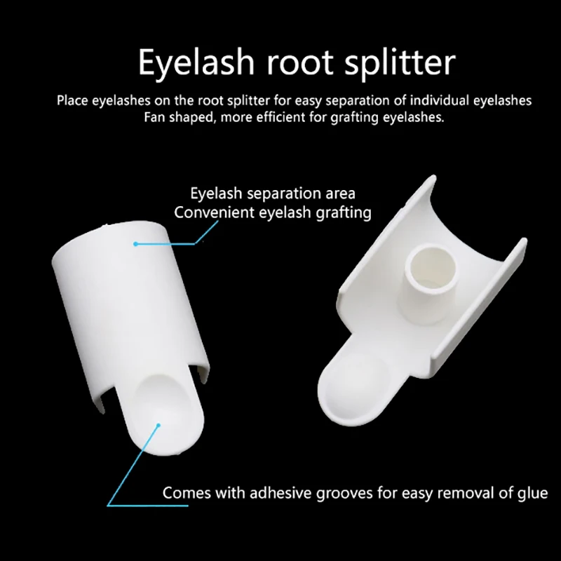 Divisor de pestañas para arte de uñas, soporte de paleta de pegamento para tatuaje, anillos de extensión de pestañas, soporte de pigmento adhesivo, herramientas de belleza para dedos