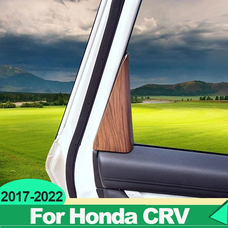For Honda CRV CR-V 2017 2018 2019 2020 2021 2022 ABS Car Front Rear Door Window Inner Triangle A Pillar Column Cover Accessories