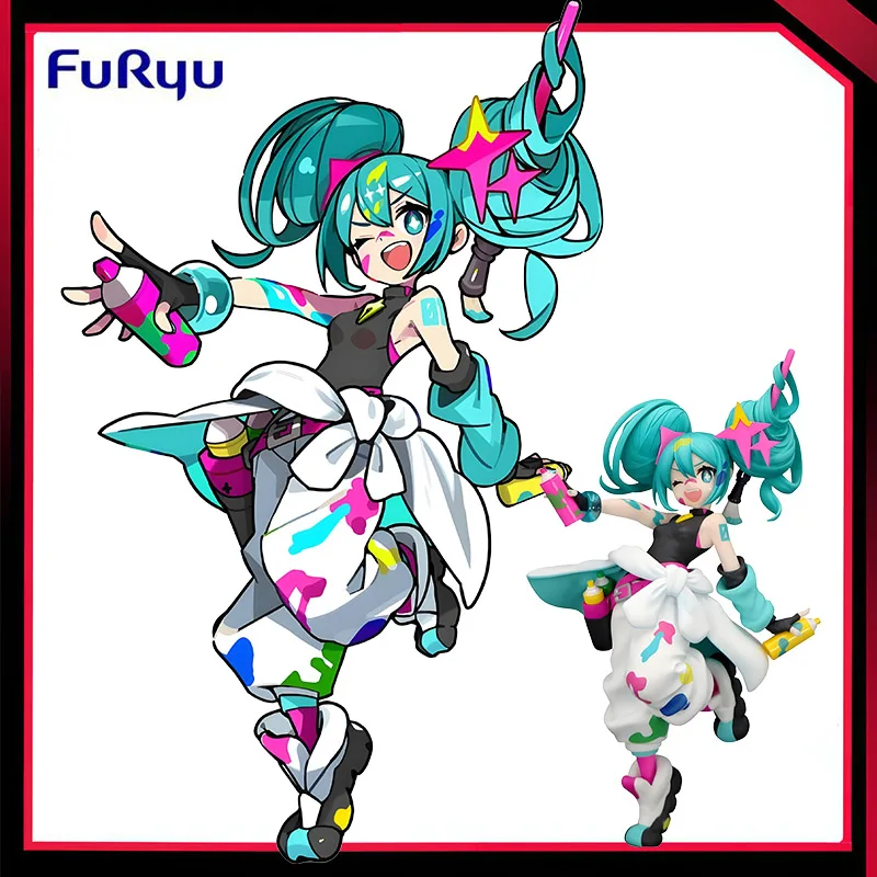 フリュー-オリジナル本物モデル-トリオ・トライ・イット-初音ミク-19-センチメートルペイントガールフィギュアアニメフィギュア子供のおもちゃギフトコレクション