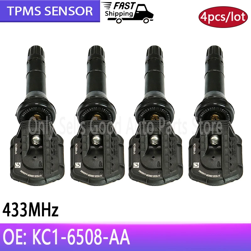 4 Uds KC1-6508-AA TPMS Sensor de presión de neumáticos para Ford Territory 2021-2025 para JMC Territory 2019-2022 TeShun 2020-2024 YuHu 3 5 7