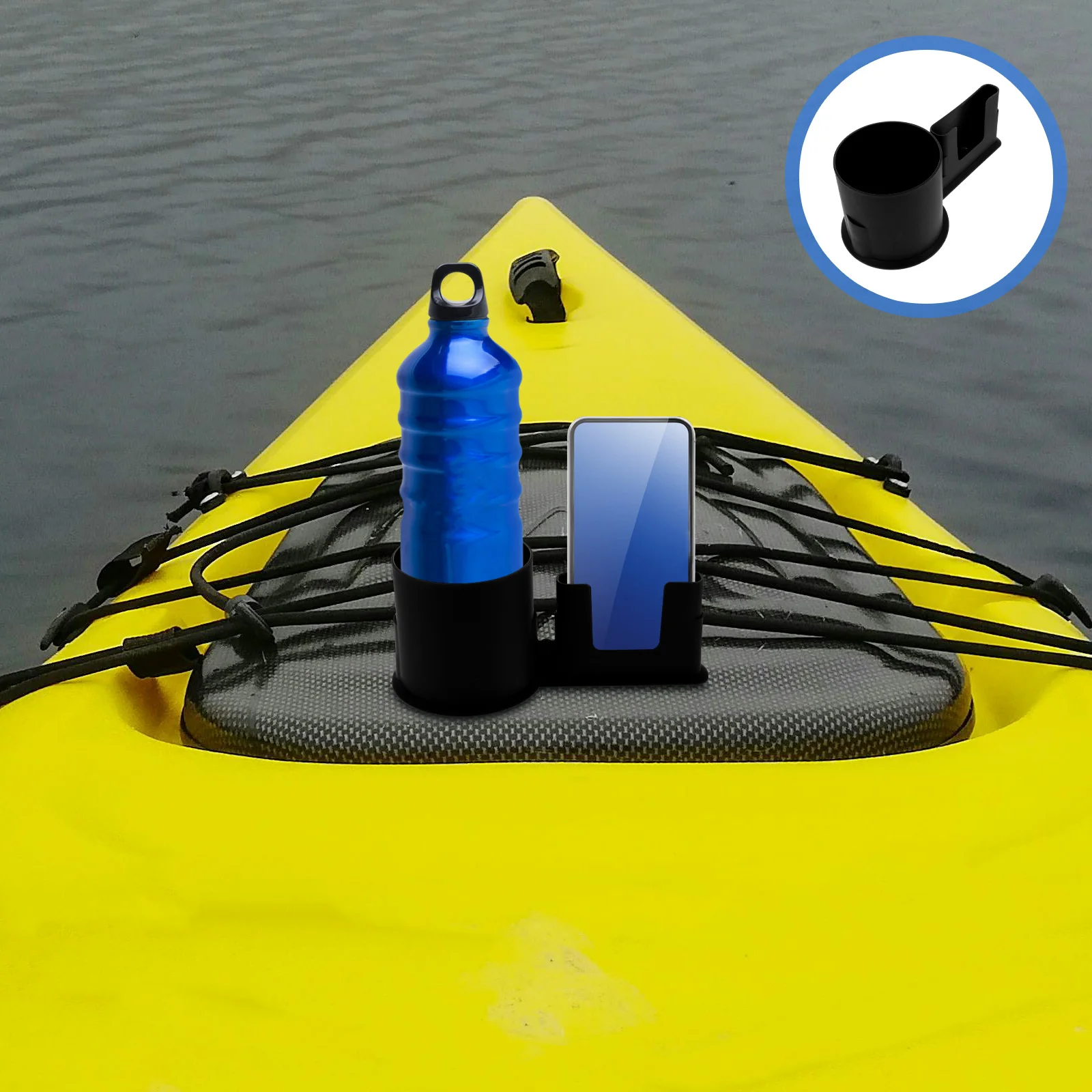 

1pc Kayak Cup Holder Paddle Board Phone Mount Drink Carrier Secure Hold Durable Plastic Water Bottle Holder Kayaking Accessories