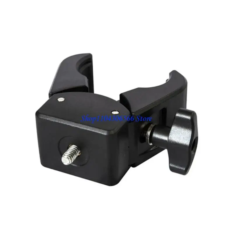 02DD Multipurpose Super Crabbing Clamp with 1/4Inch Thread Thumb Screw Adapter Pipe