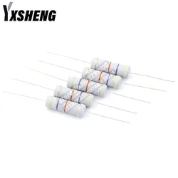 5Pieces 5W Carbon Film Resistor 5% 1R ~ 470K 1R 2.2R 10R 47R 100R 220R 470R 1 2.2 10 47 100 220 470 Ohm 2.2K 5.1K 10K 100K 470K