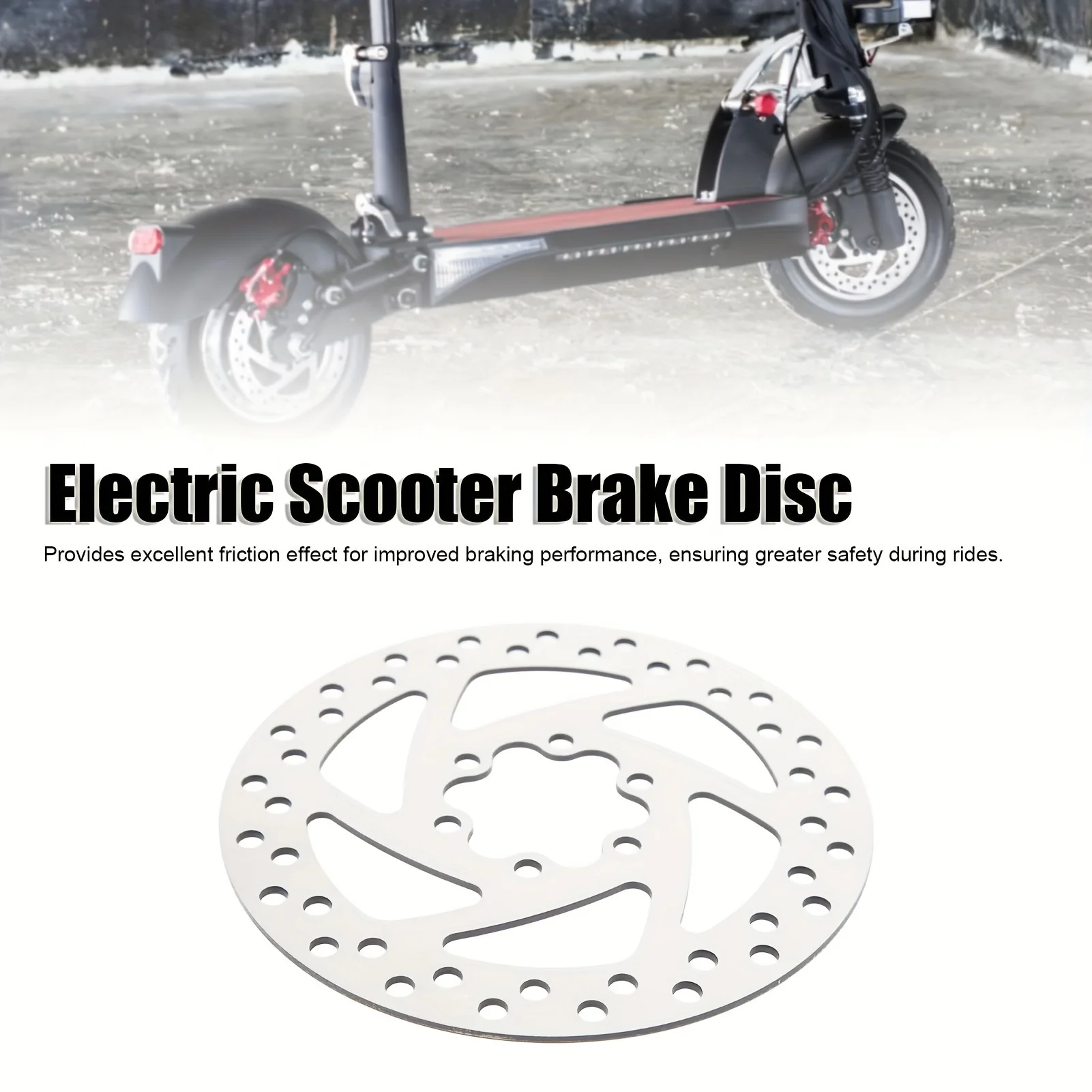 1 brake disc + 6 screws, 140mm stainless steel disc brake disc compatible with Ninebot F20 F30 F40 KUGOO M4 Speedway 4 10X