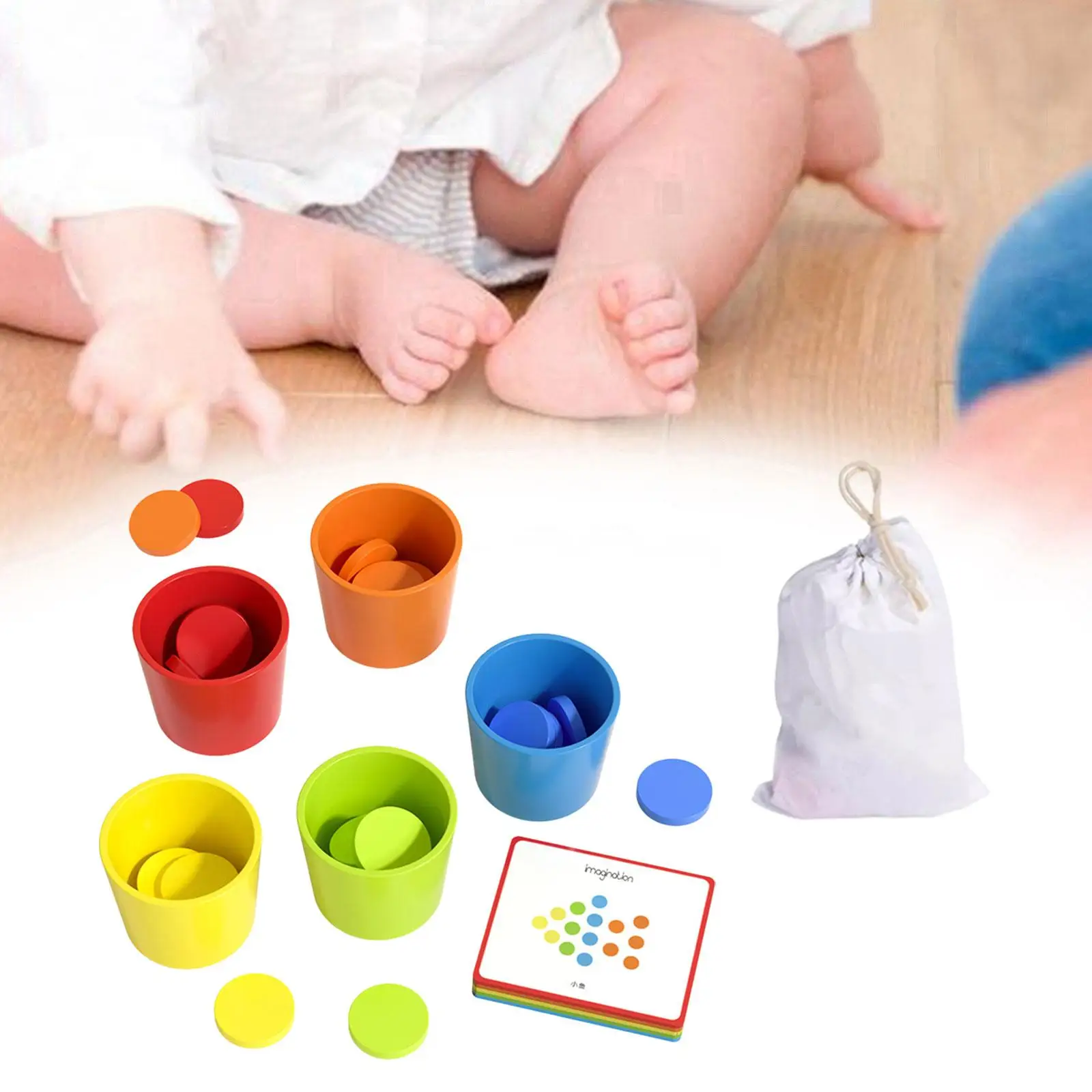 Color Sorting Toy Logical Thinking Early Educational for Baby Boys Girls