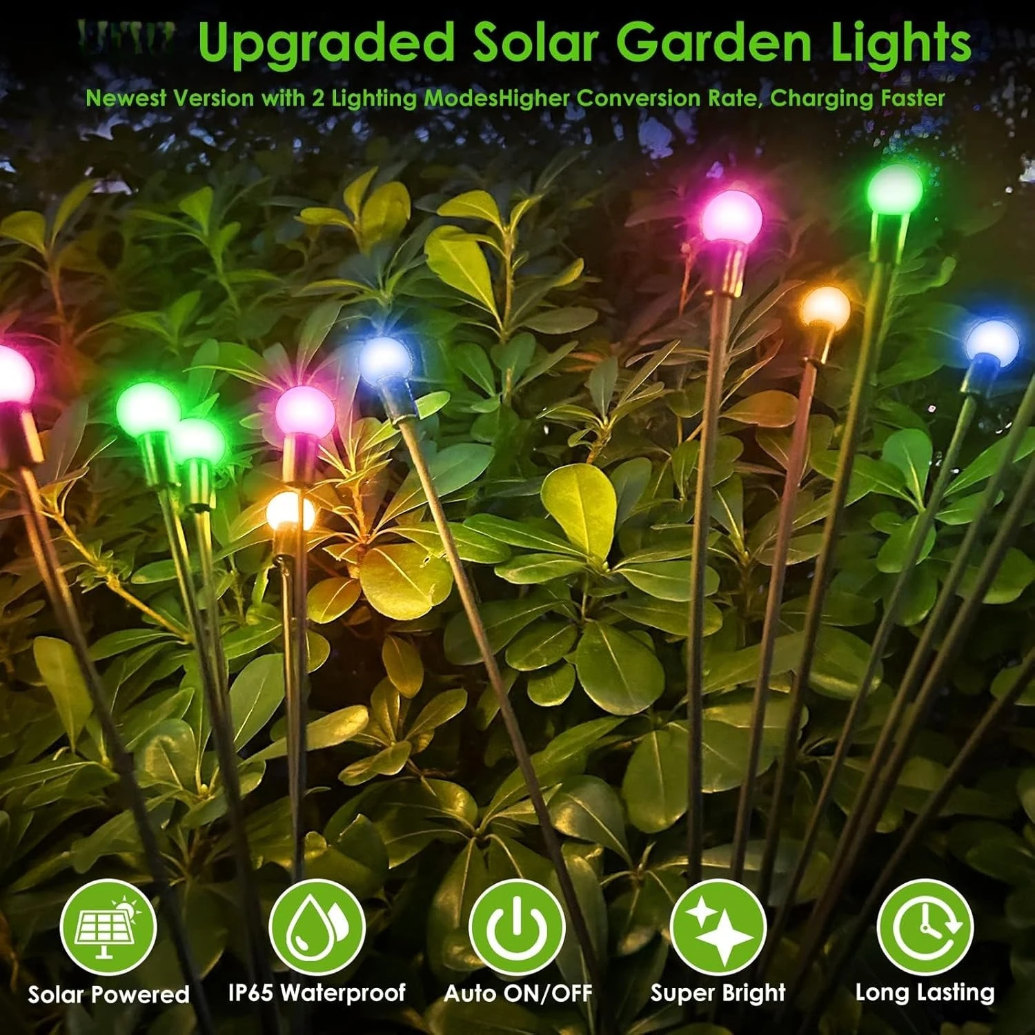 Solarne Lampki Ogrodowe Lampki Fairy Lights z Żarówką 10/8/6LED Solarne Lampy Zewnętrzne Wodoodporne Lampki Świetliki do Dekoracji Podwórka, Ścieżki, Patio