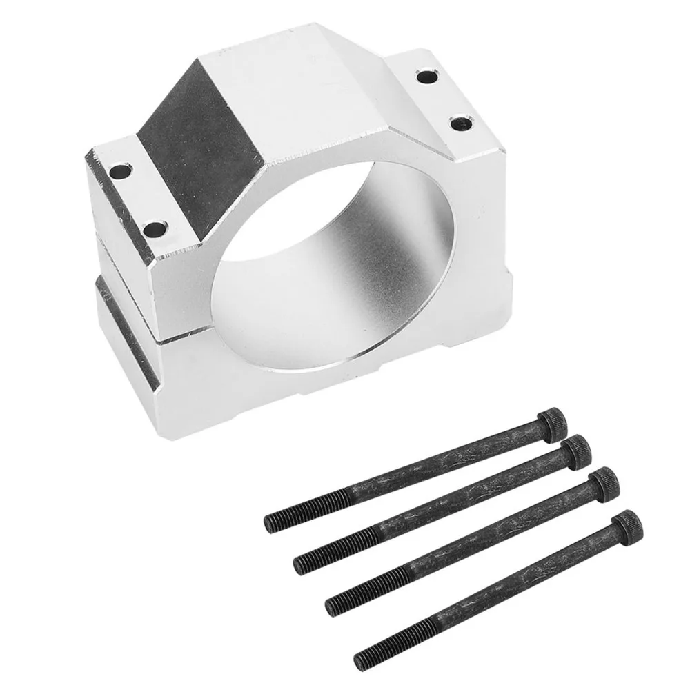 80mm Diameter Spindle Motor Mount With Screw Solid Structure CNC Clamp Bracket Motion Control CNC Machined Shaft Mounting Base