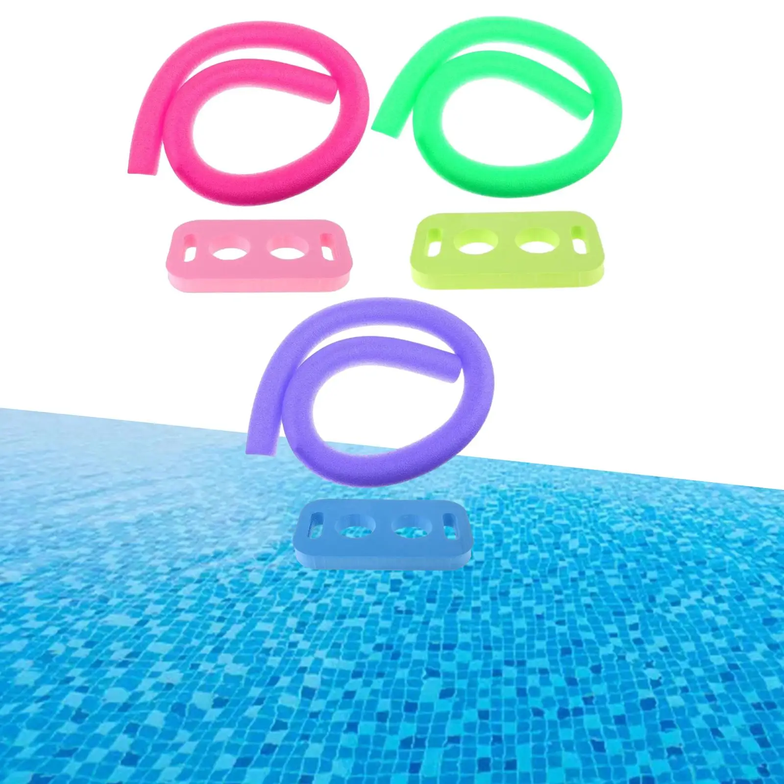 Nouilles de piscine flottantes avec connecteur, 2.6x59 amaran, flexibles