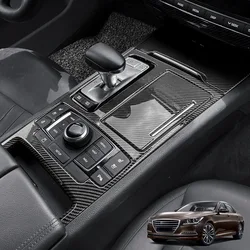 Carbon Fiber Stripe Decorative Center Console Panel Sticker Gear Shift Central Cover For Genesis G80 DH Sport 2016-2020