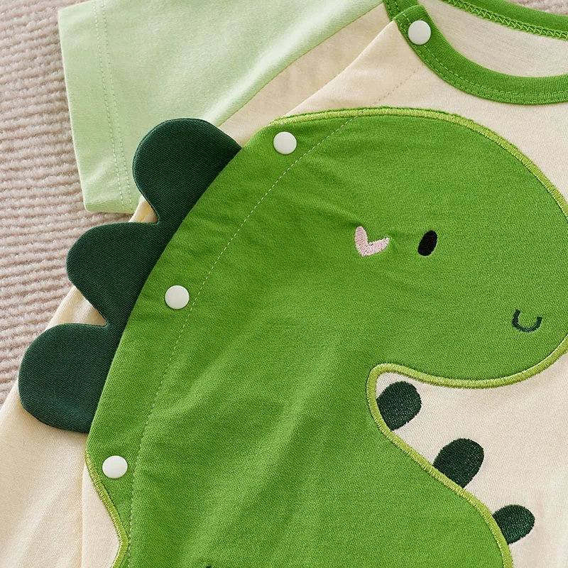 Cute cartoon animal-shaped clothing cotton baby clothing summer 0-2-year-old baby one-piece Short sleeve newborn romper