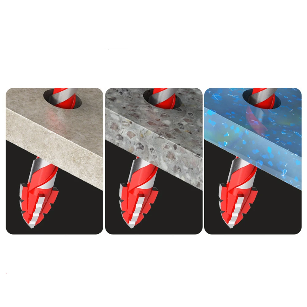 Progetti fai-da-te Punta da trapano in metallo duro da 12 mm Punta da trapano eccentrica Prestazioni migliorate Opzioni di umidità per progetti domestici