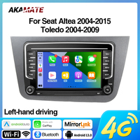 Car Radio for Seat Altea 2004-2015 Toledo 2005-2009 with VW Car Radio CarPlay Android Auto Autoradio Bluetooth GPS LHD 7/8/9inch