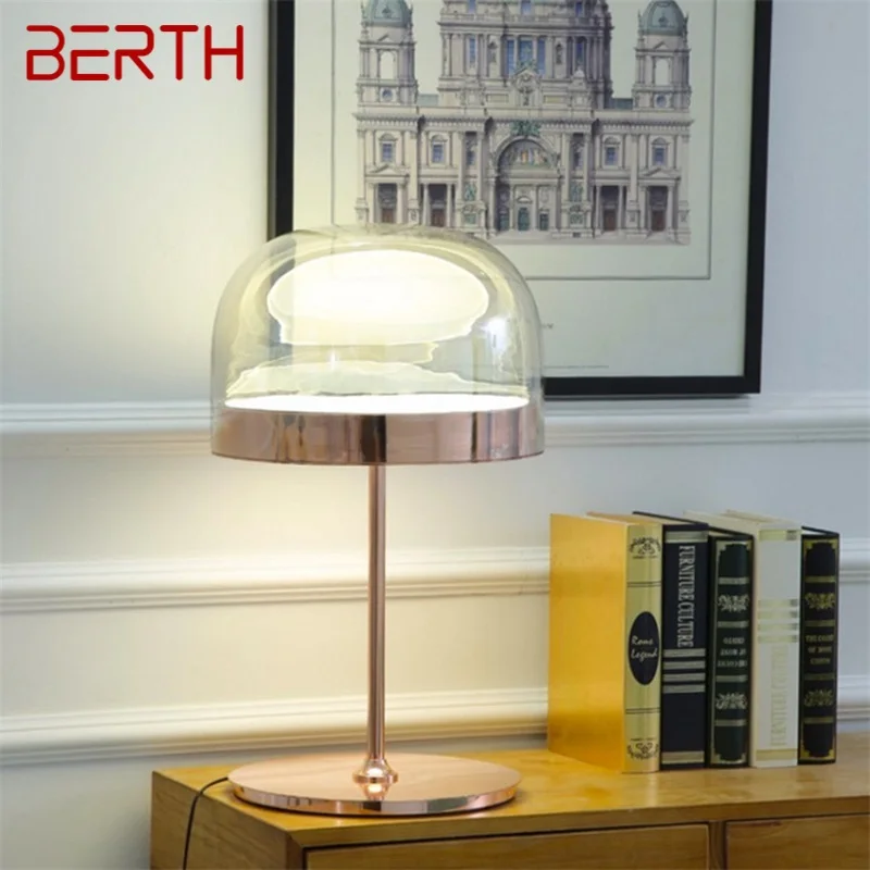 BERTH Nordic Candeeiros de mesa Moda moderna Iluminação LED para decoração de quarto de cama de casa